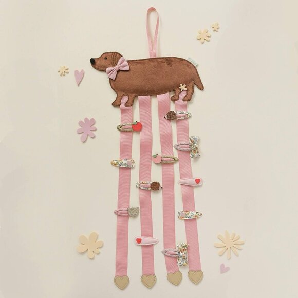 Sausage Dog 4 Ribbon Clip Hanger - Picture 1 of 2